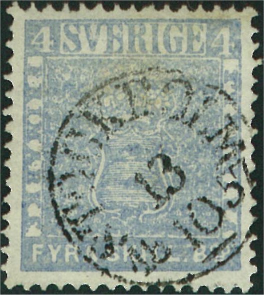 svenska frimärken 4 skillingar